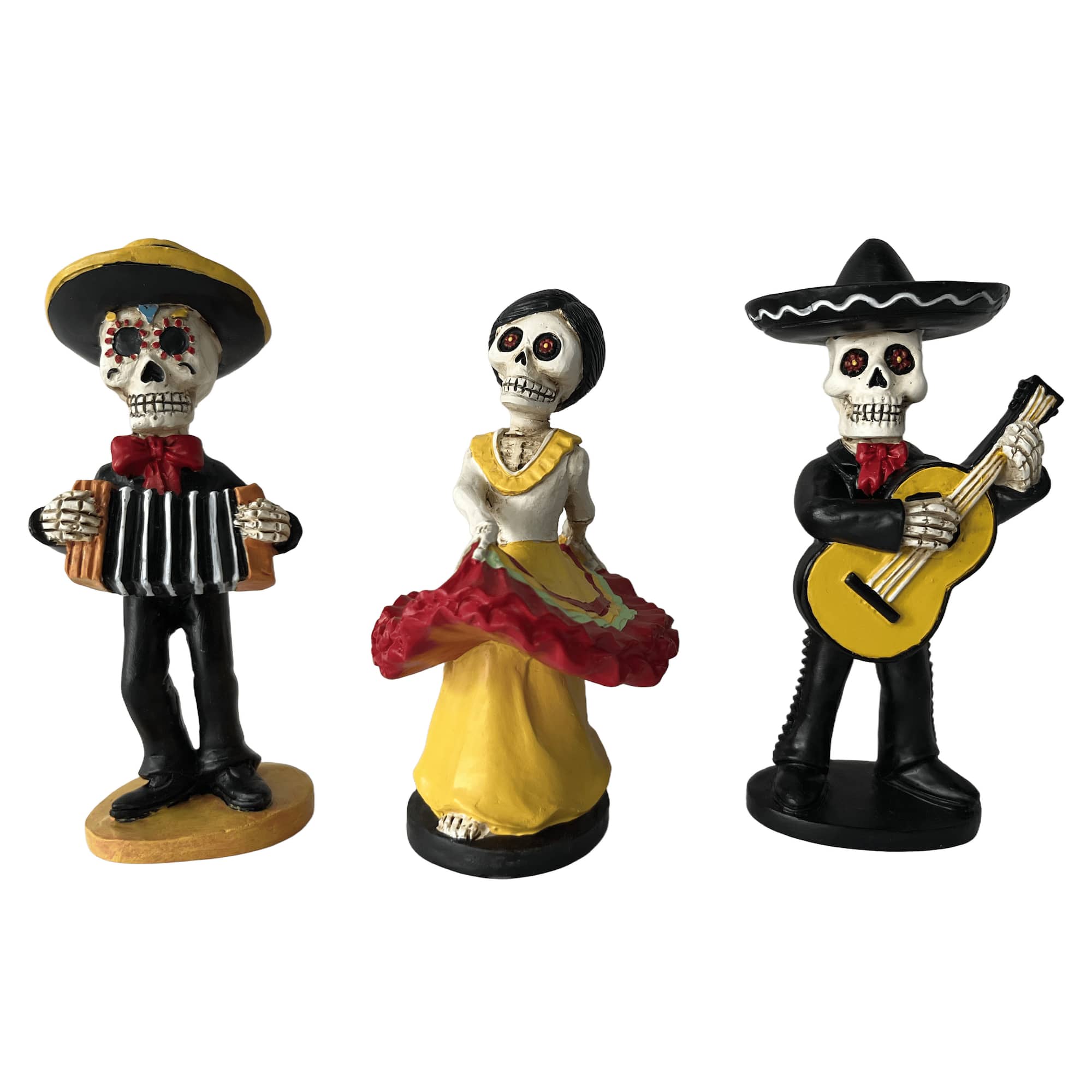 Assorted 4.75" Day of the Dead Mariachi Skeleton Tabletop Décor, 1pc. by Ashland®